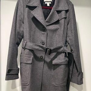 Women’s Banana Republic Charcoal Grey Trench Coat *L*